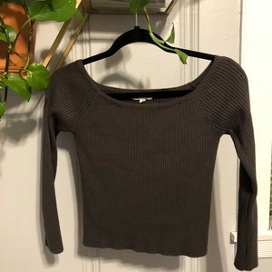 LA Hearts off the shoulder long sleeve top